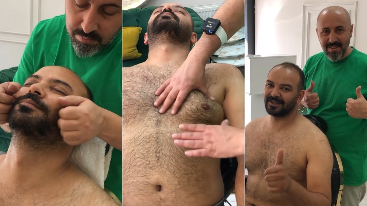 Hairy Man Chest Massage ASMR - Deep Tingles and Relaxation