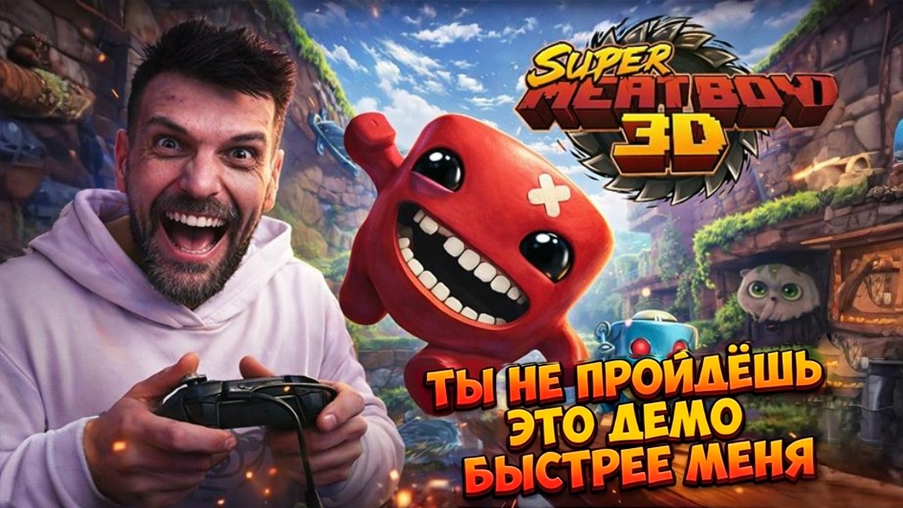 ВЕГАН ИГРАЕТ ЗА МЯСО?! 🥩 Super Meat Boy 3D Demo: Вызов принят!