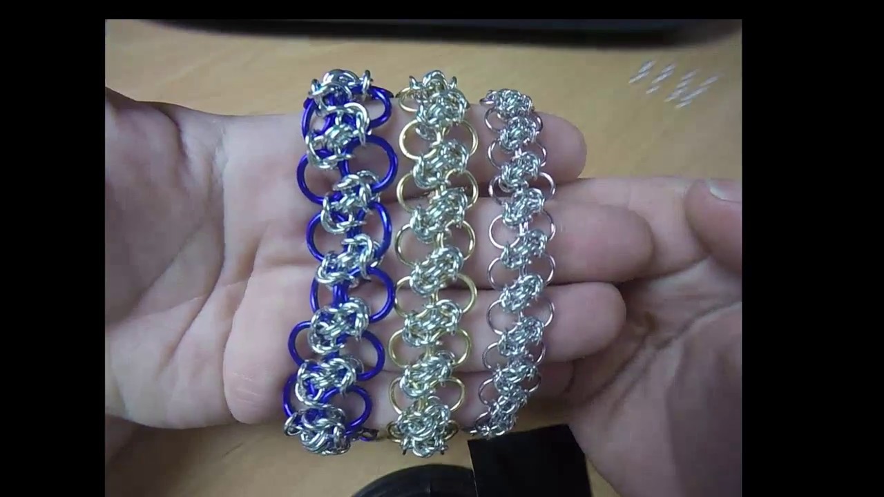 Aussie Maille Live Chain Maille Demo Bastardised Byzantine Bias