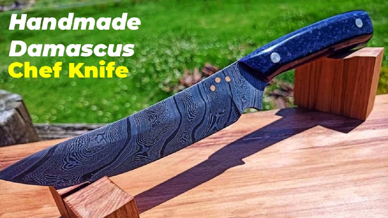 How to Make Handmade Chef's Knife || Handmade Damascus Chef Knife || How Knives Are Made