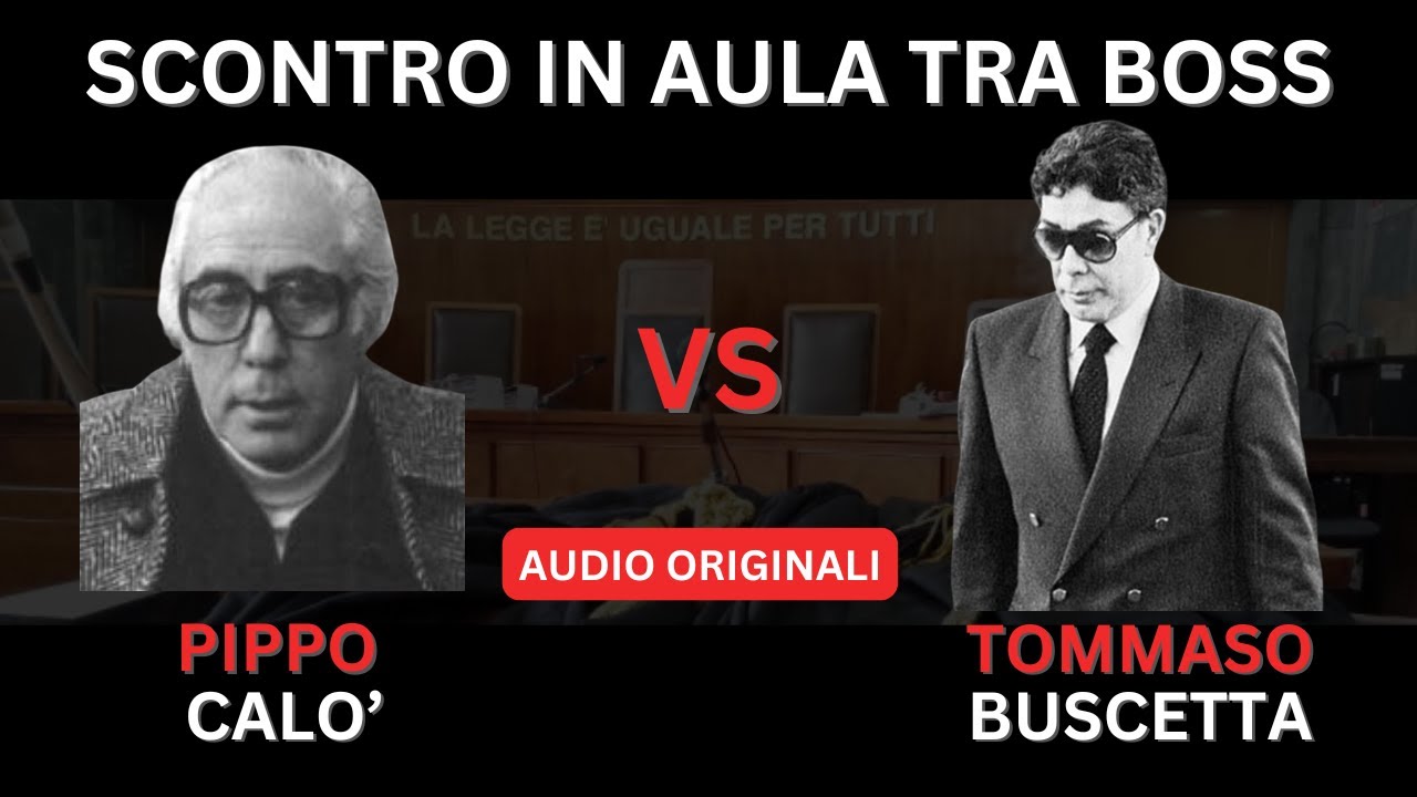 CONFRONTO DI MAFIA: TOMMASO BUSCETTA CONTRO PIPPO CALO AL MAXIPROCESSO A COSANOSTRA