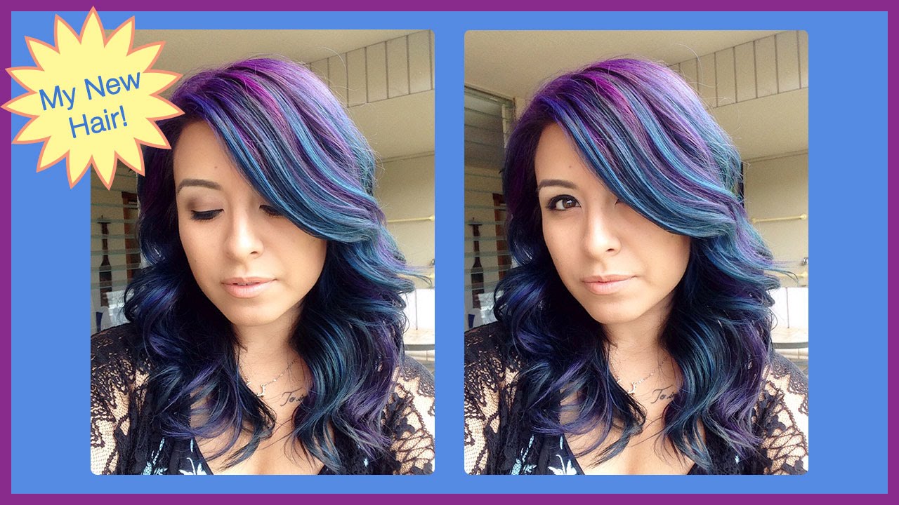 How I Color My Hair Blue and Purple: Full Tutorial! | ChromaCrowns