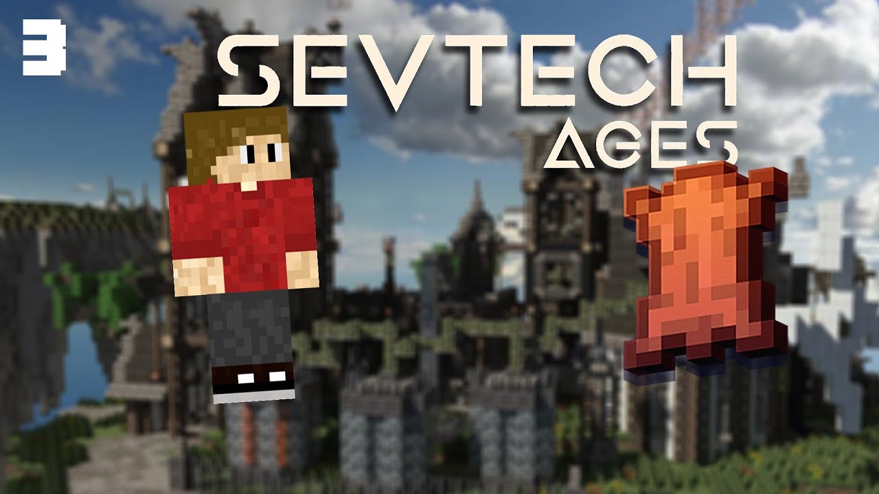 Minecraft: SevTech Ages Ep3|Getting LEATHER!!