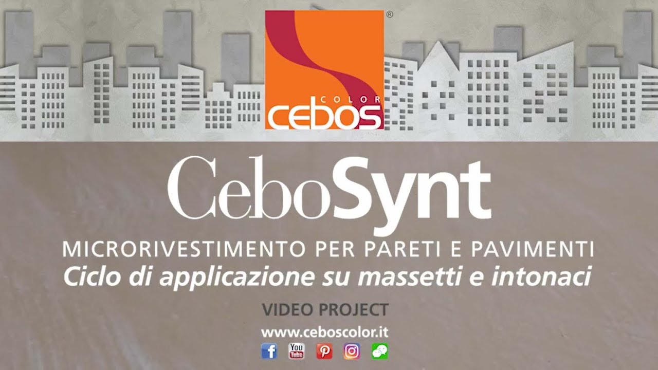 CeboSynt, ciclo di applicazione su MASSETTI o INTONACI