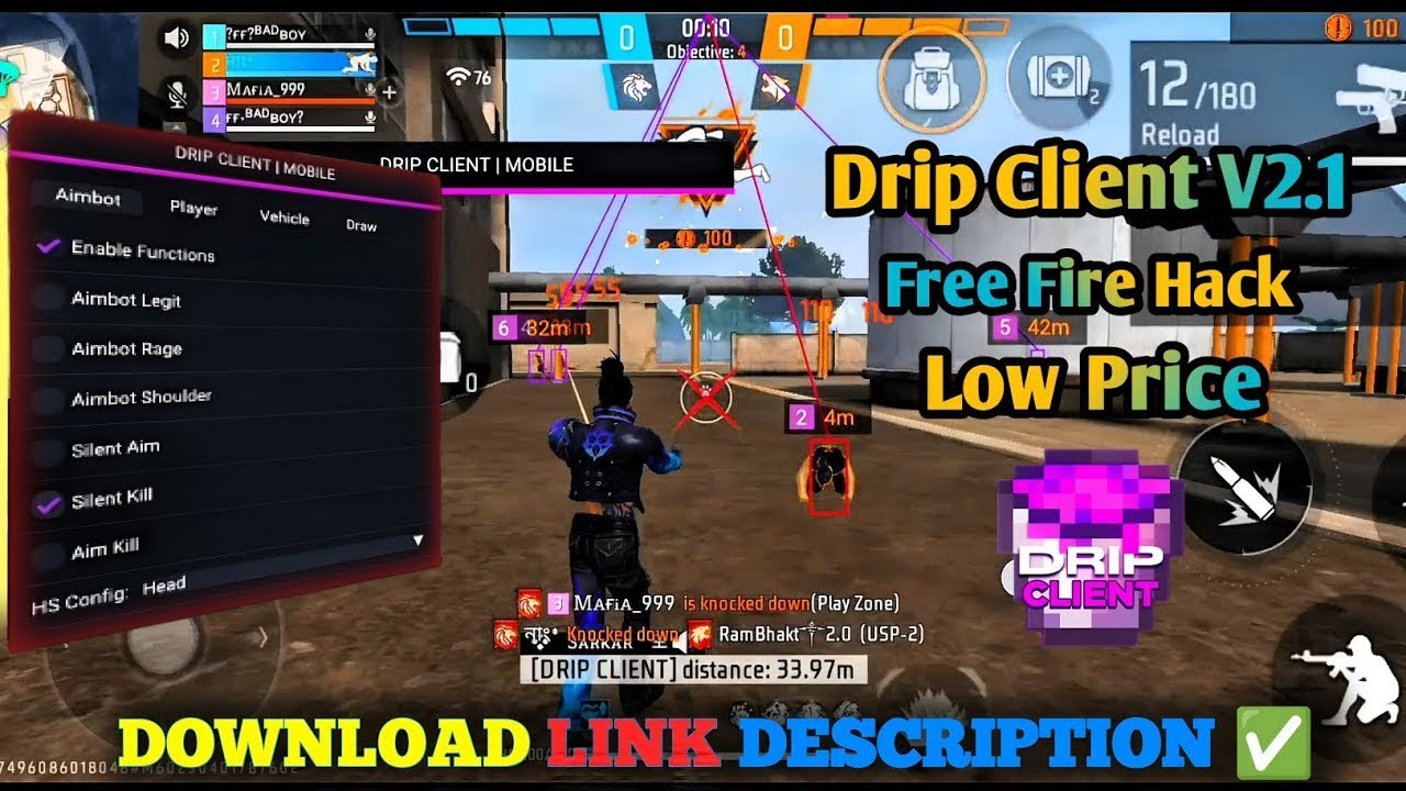 Drip Client Free Fire New Update || Dripclient || key generator || drip client key || Free Fire Hack