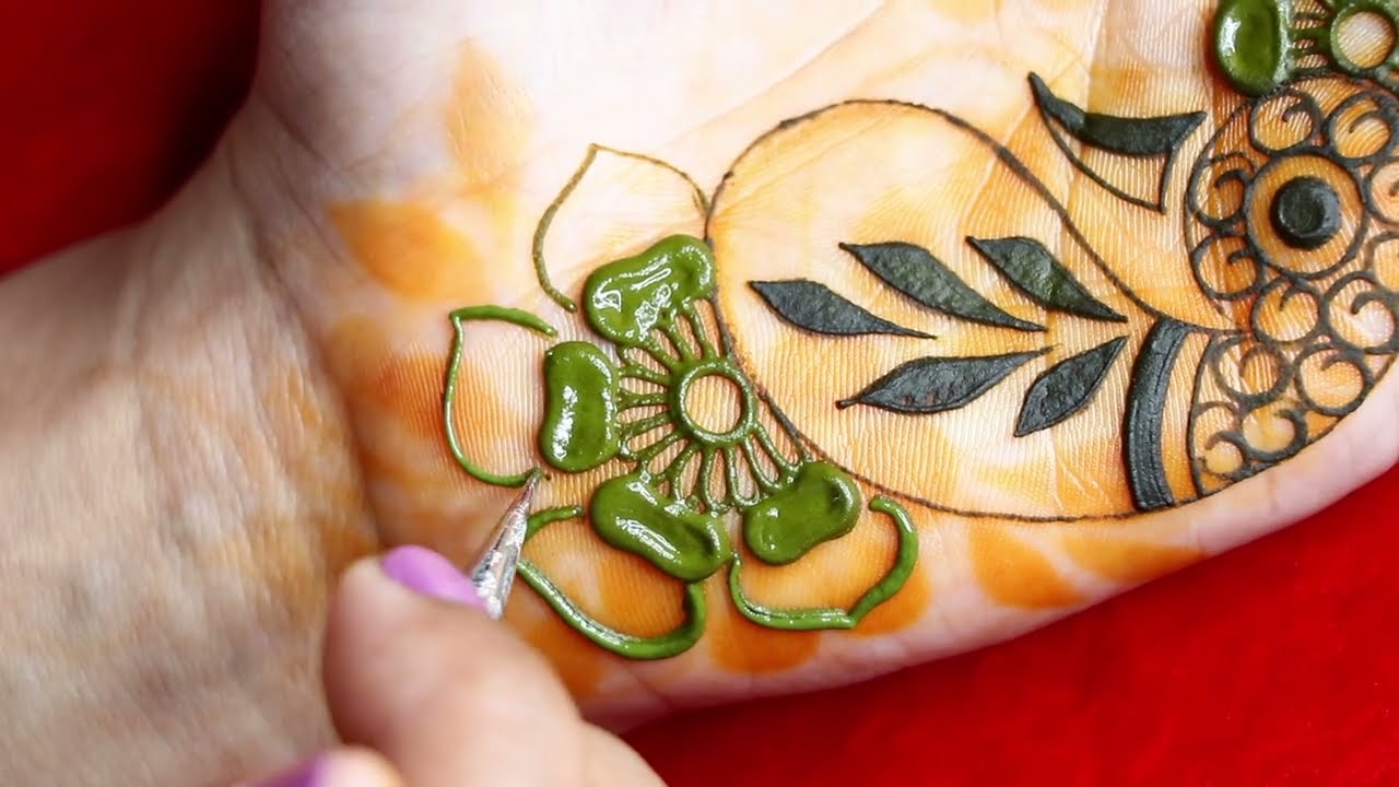 Peacock Henna Design Easy Simple