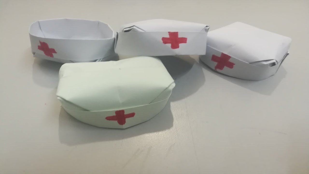 How to make an Easy Nurse Hat | Cap Doctor origami | Nurse cap