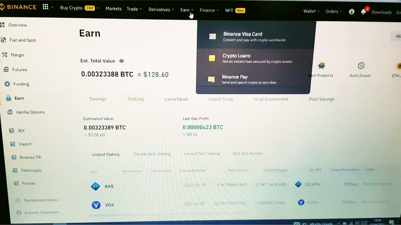BinanceEARN locked Staking. with no music.. thanks guys