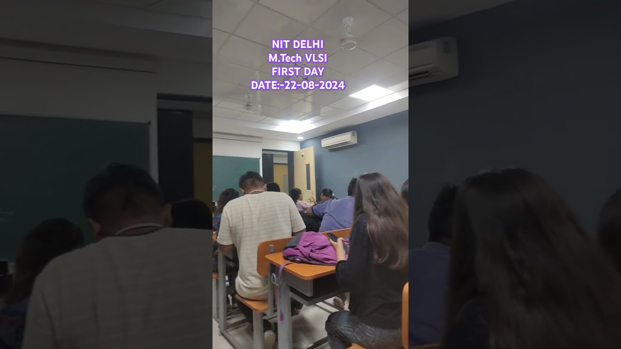 This was first class of my M.Tech journey. #vlsi #mtech #nitd #nitdelhi #delhi #india #vlsidesign