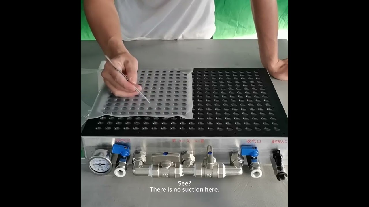Multi-Hole Vacuum Suction Cup Platform for CNC Machining