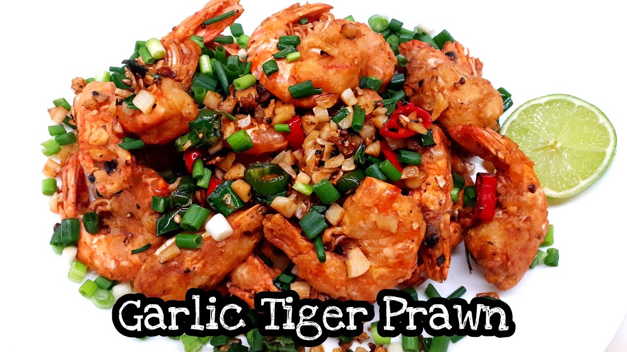 Garlic Tiger Prawn Recipe | Recipe in description - By Sandy's Cookery Show
