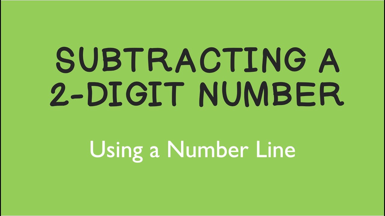 Subtracting a 2-Digit Number Using an Open Number Line