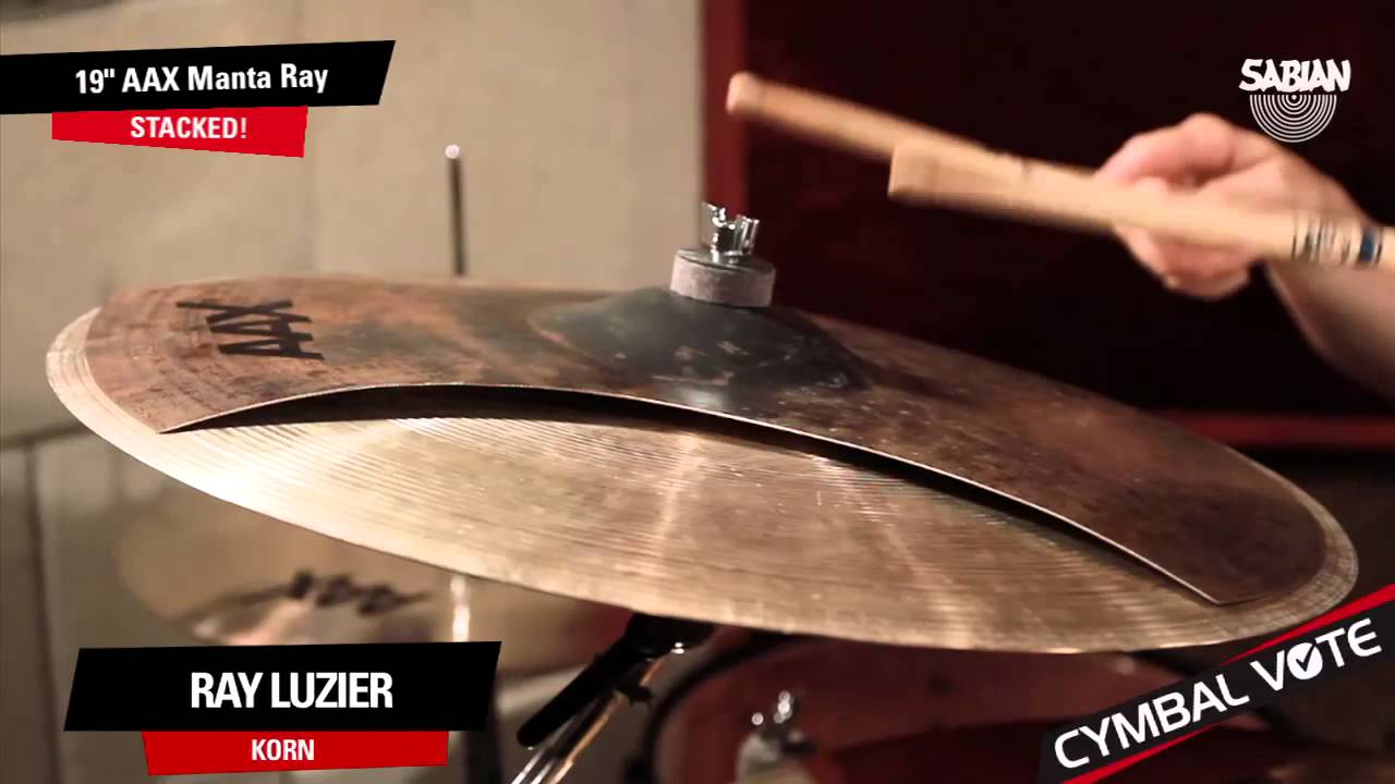 CYMBAL VOTE - Ray Luzier Demo's the 19" AAX Manta Ray