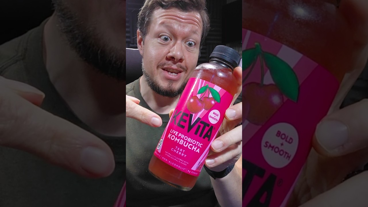 Комбуча Kevita Tart Cherry 🍒 Быстрый и честный обзор еды #обзор_еды #комбуча #пробиотики