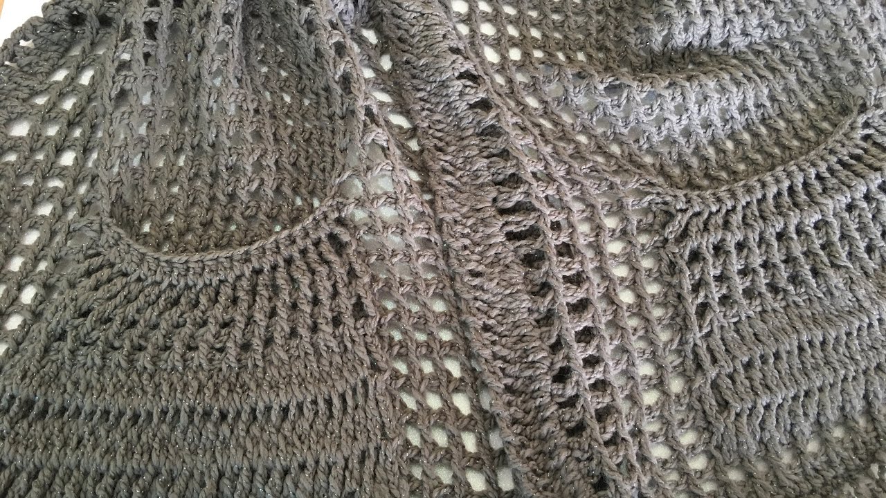 MERAKLA BEKLENEN TUNUS İŞİ TEKNİĞİ İLE CEPLİ ŞAL YAPIMI /KNITTNG SHAWL MODEL WITH POCKET
