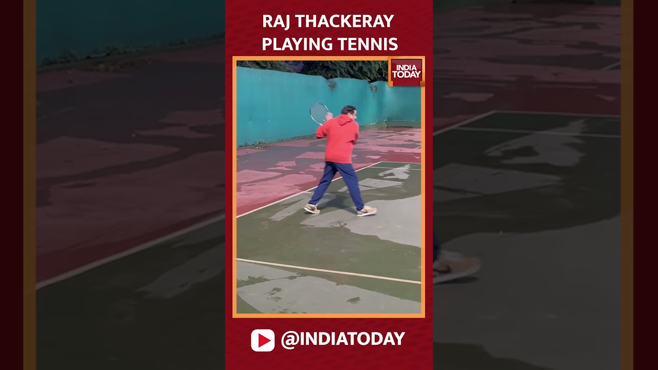 Watch MNS Chief Raj Thackeray Play Tennis | #shorts #rajthackeray
