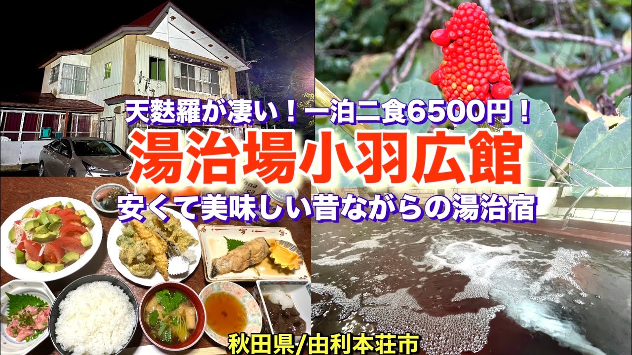 【秋田・湯治場のぬくもり】一泊二食6,500円の小羽広館に宿泊してきました