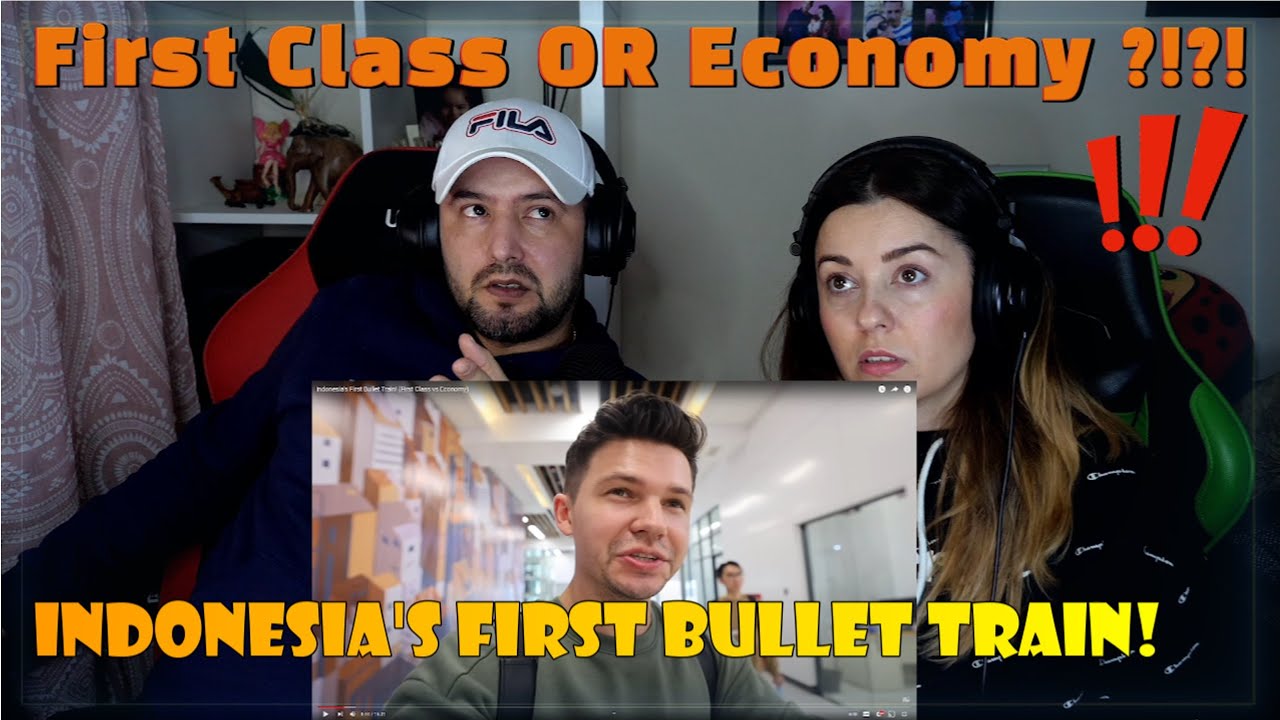 Indonesia's First Bullet Train! (First Class vs Economy) - Pall Family Reaction !!!