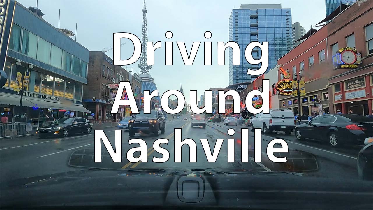[4K] Driving around Nashville (US)