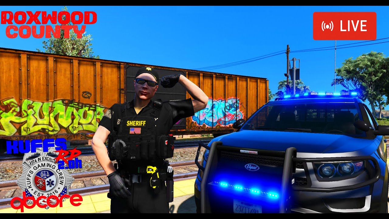 LIVE: GTA V FiveM Roleplay: 🌊Kuffs: Random Roxwood Patrol🌊