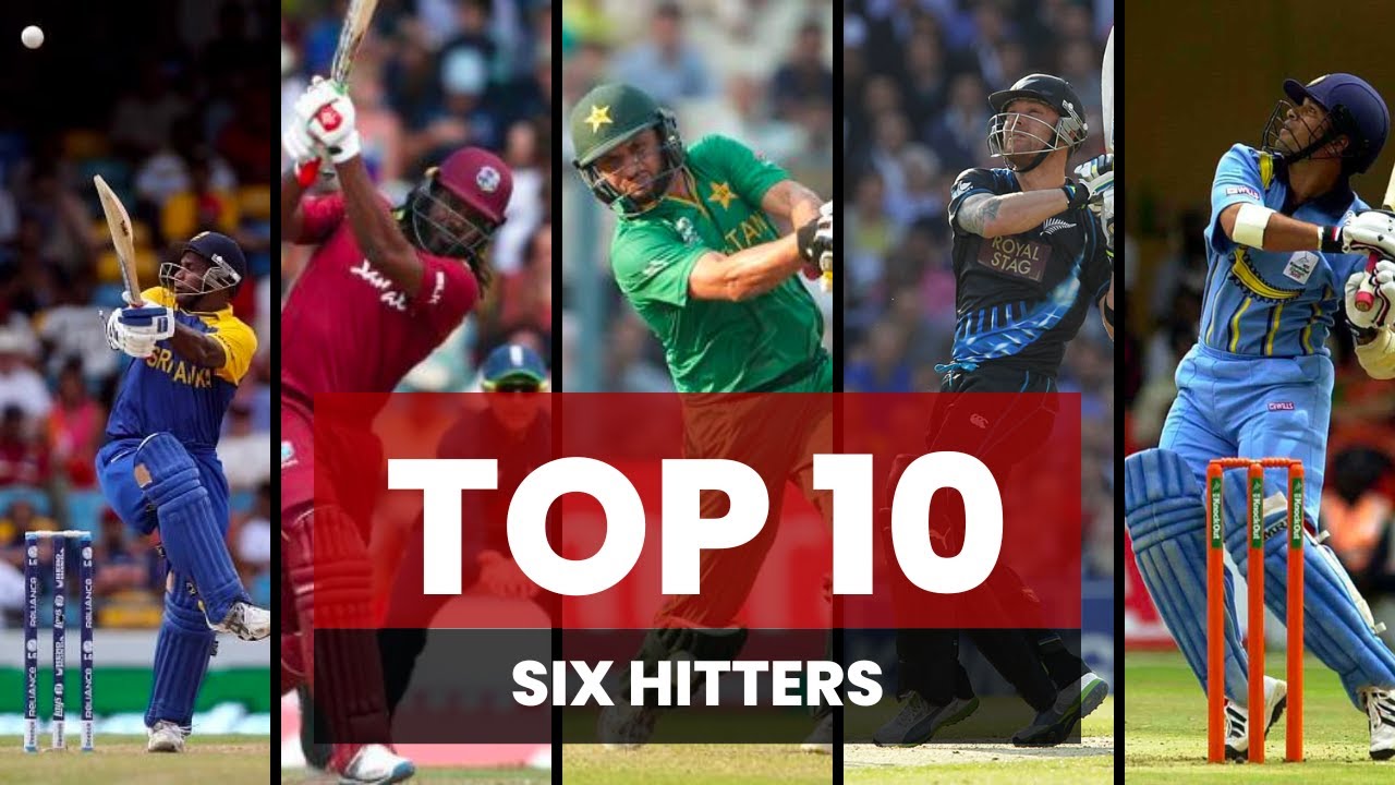 Top 10 six hitters in cricket history. Players who hit Most sixes in cricket history.