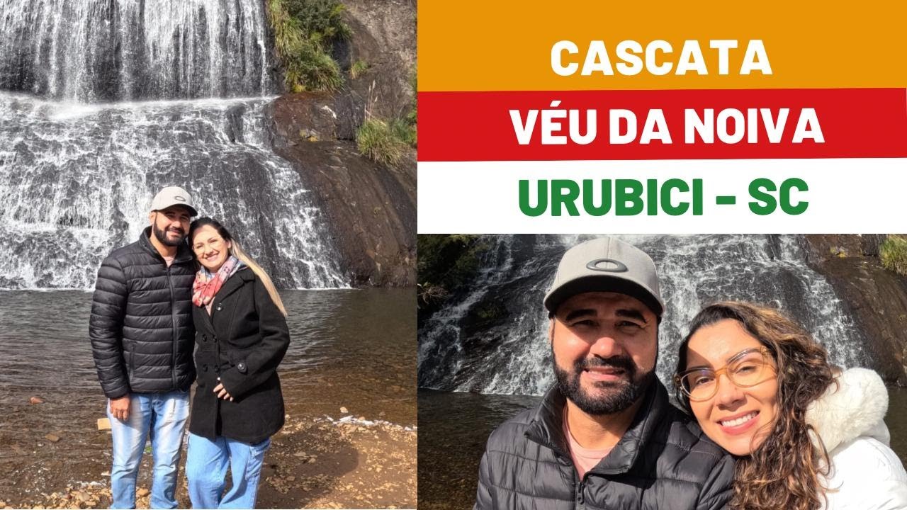 Conheça as cachoeiras Véu da noiva, namorado e três irmãs na Serra Catarinense.