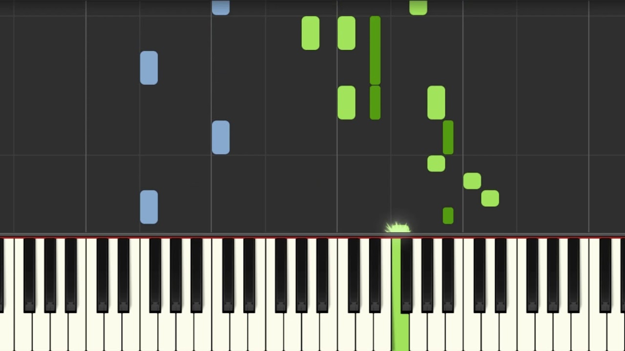 Chet Atkins Swedish Rhapsody  [ Easy Piano Tutorial] Synthesia