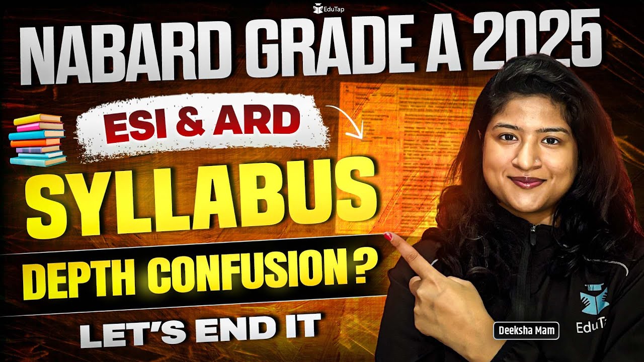 Depth Required For ESI & ARD For NABARD Grade A?| How To Prepare NABARD Assistant Manager Syllabus
