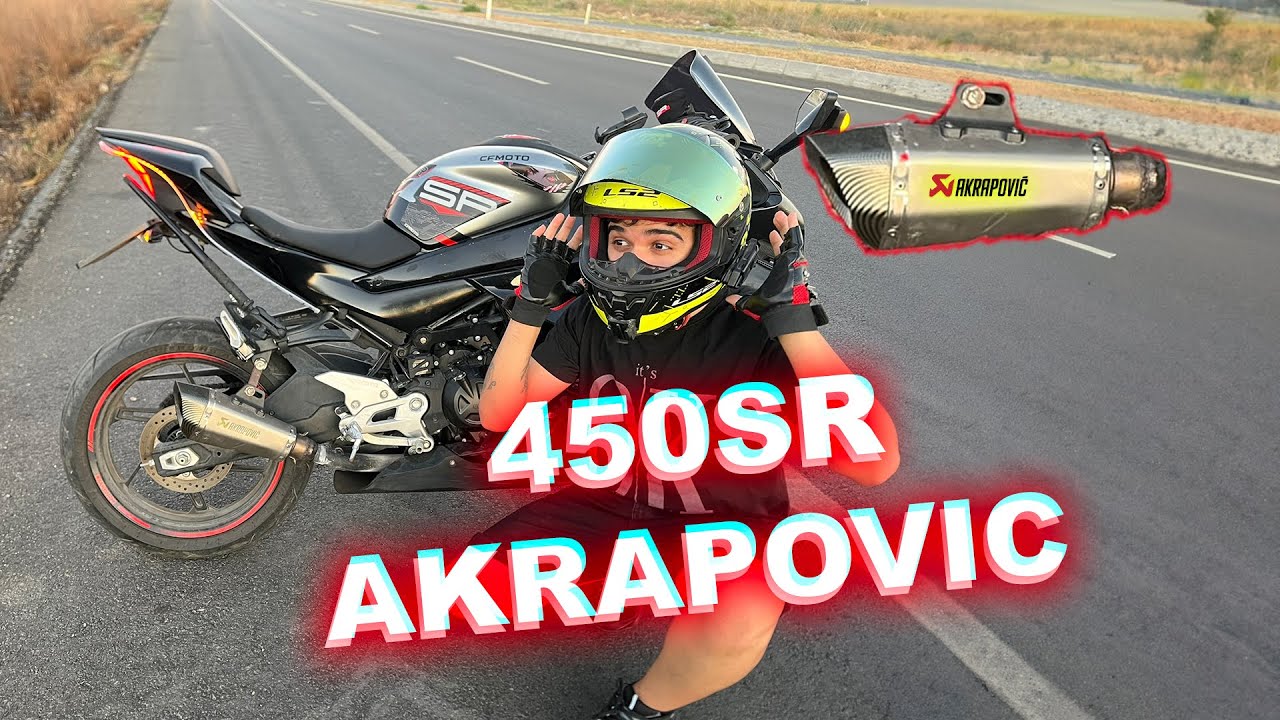 450SR AKRAPOVİÇ EGZOZ - OKUL ÇIKIŞI TEPKİLER!