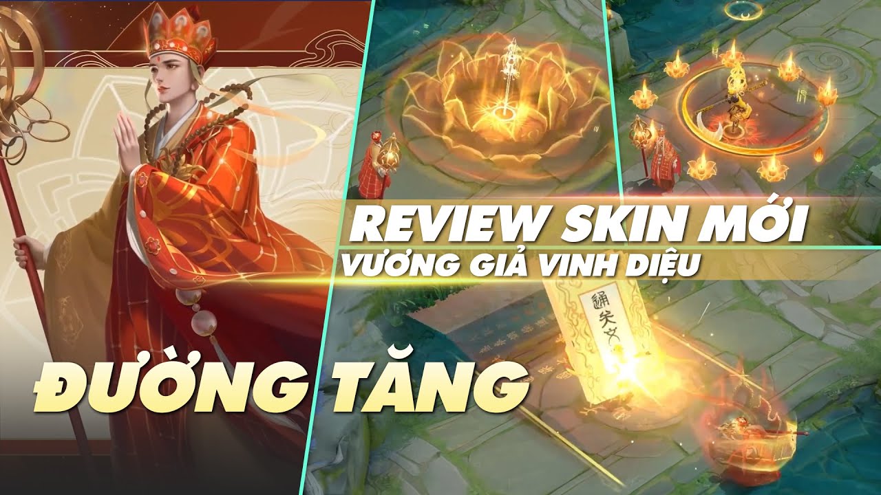 Vương Giả Vinh Diệu | Review Skin Đường Tăng Collab Tây Du Kí 1986