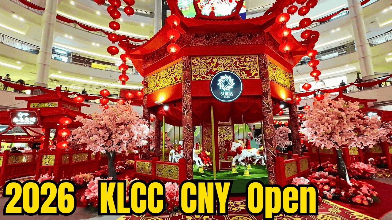 2026 吉隆坡 KLCC 新年装饰 盛大开放 /Countdown to Color: Exploring KLCC's 2026 CNY Decorations!