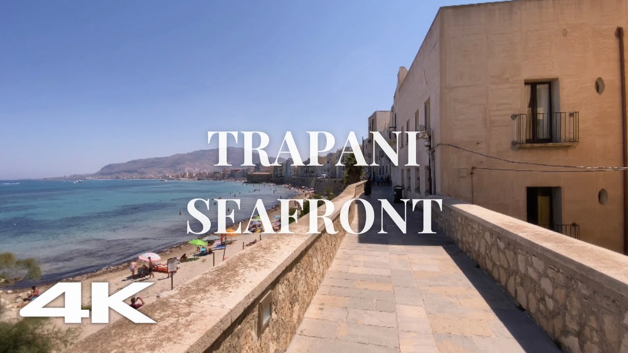 4K Trapani Walking Tour - In Sicily for a Holidays / Ambience city sounds