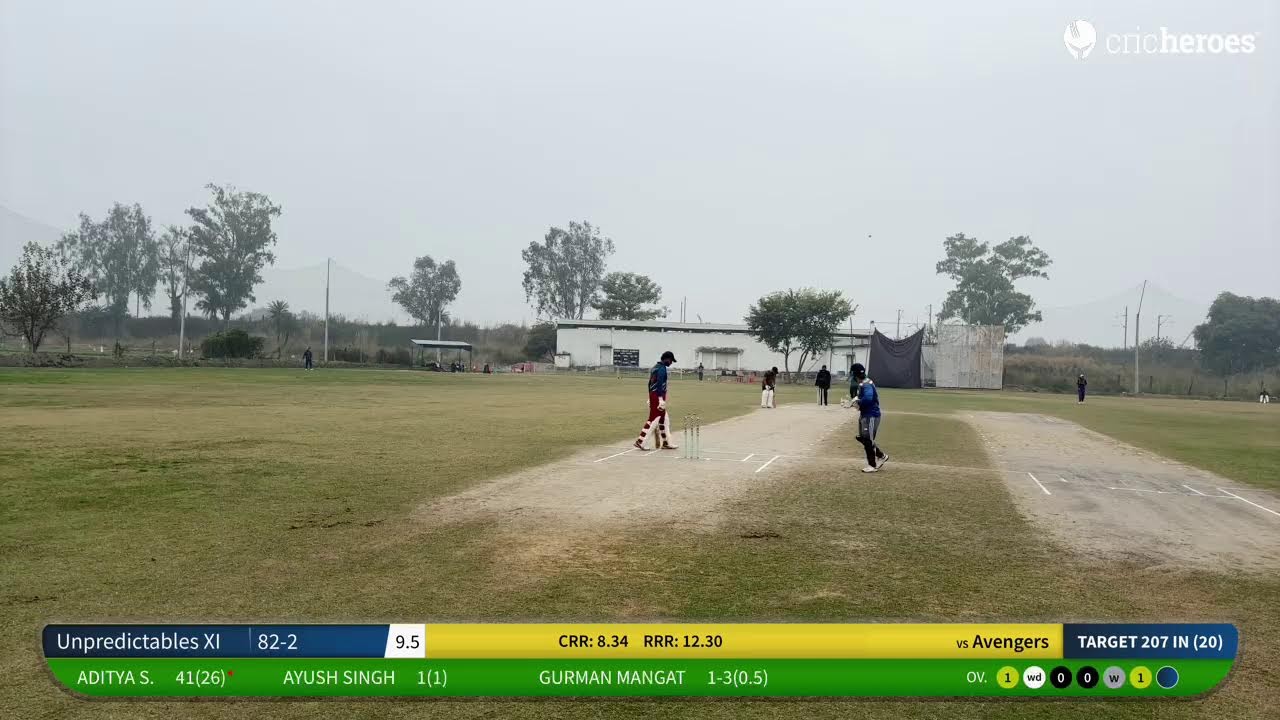 Unpredictables XI vs Avengers | Live - Lucknow DGI Cricket Stadium