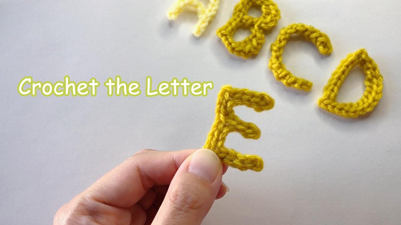Crochet the Letter E - Tutorial | Mi's Handmade