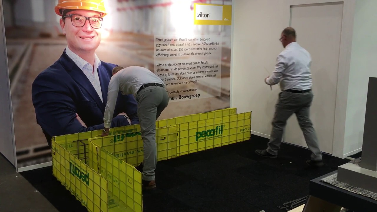 Demonstratie Vilton Pecafil op de bouwbeurs 2017