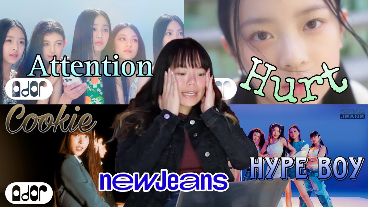 1st Time Reacting to New Jeans (Attention, Hurt, Cookie & Hype Boy)