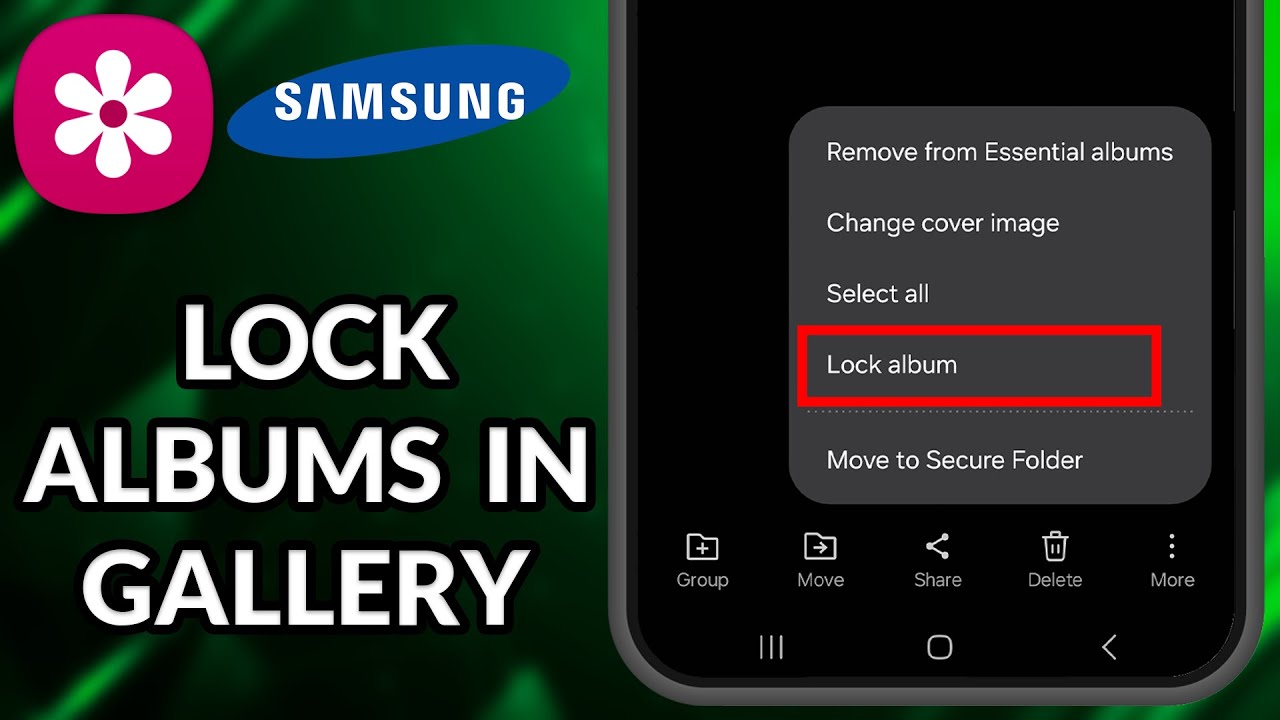 Как заблокировать галерею на Samsung
