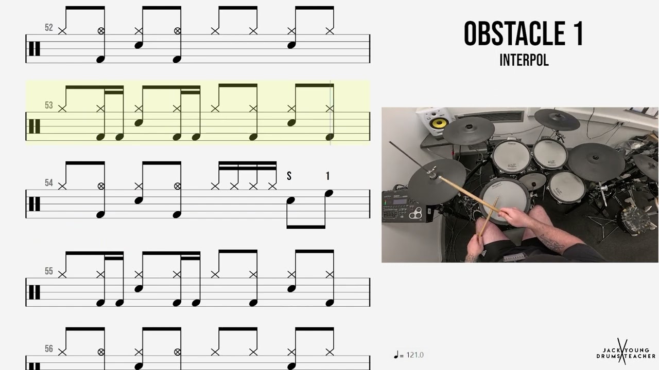 🥁 Obstacle 1   Interpol DRUMS ONLY