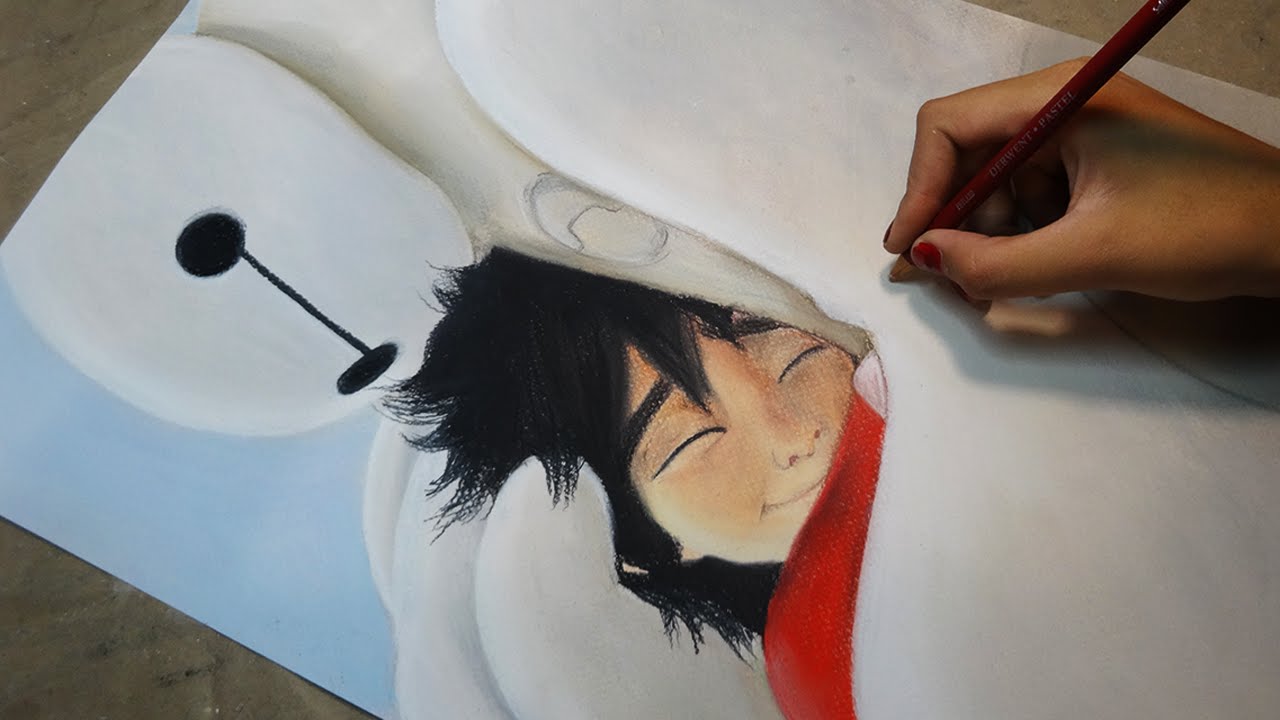 Speed Drawing: Hiro And Baymax (Big Hero 6) | Diana Díaz