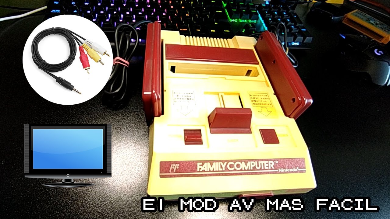 Famicom AV Mod (Salida de Vídeo) - JAPAN NES - EL MOD AV MAS FACIL DE TODOS
