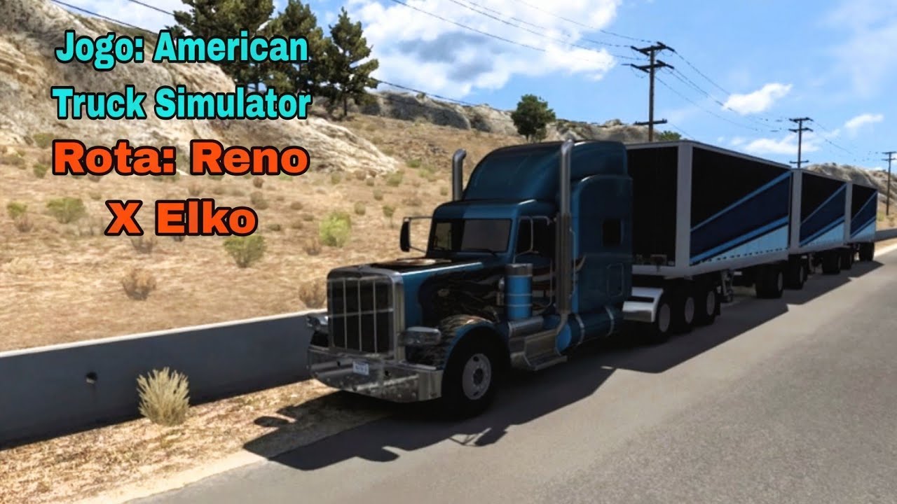 Viajei Para Elko no peterbilt Cabine Alongado no Baú Tritrem