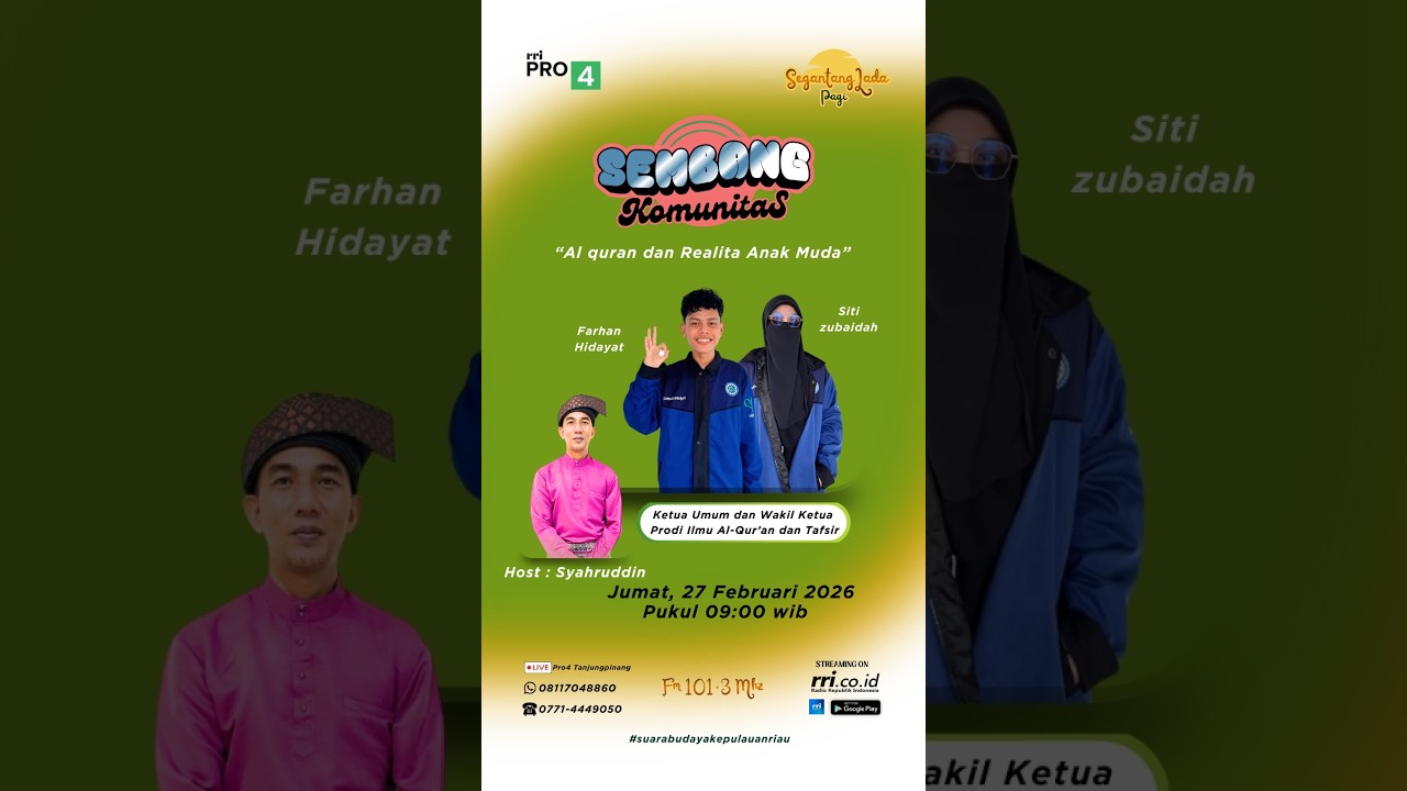 Sembang Komunitas : Al Qur'an dan Realita Anak Muda.