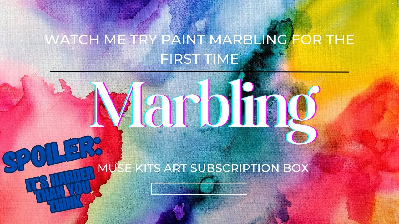 Paint Marbling is Harder than You Think  #subscriptionbox #musekits #musekitsreview