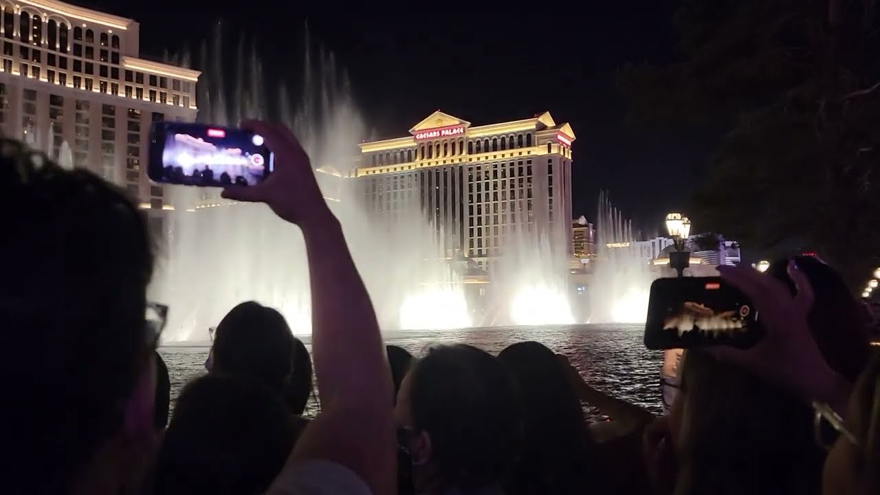 20220407 BTS Bellagio Water Fountain show - Dynamite and Butter @ Las Vegas