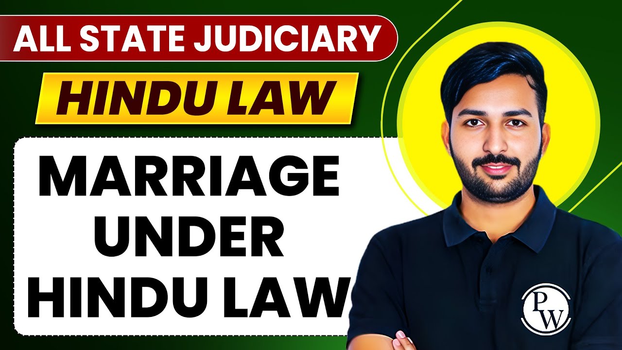 Marriage under Hindu Law | Family Law | All State Judiciary | Judiciary By PW