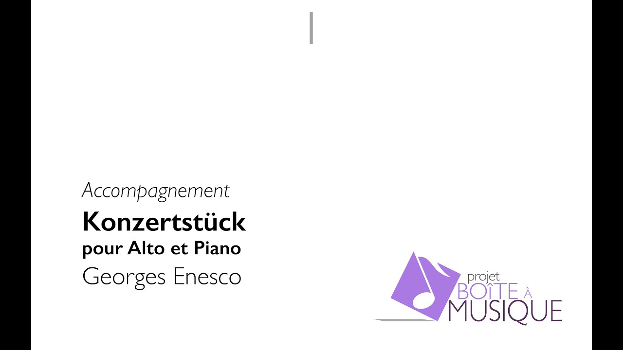 G. Enesco - Concert Piece for Viola and Piano (accompaniment)