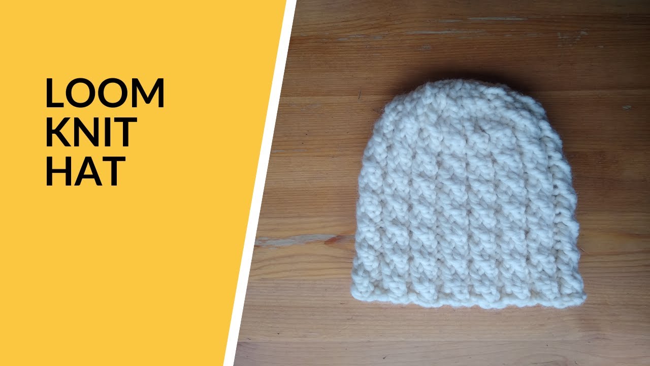 Mock cable baby beanie | Loom knitting project | Loom knit baby hat | Cables | Twists | Round loom