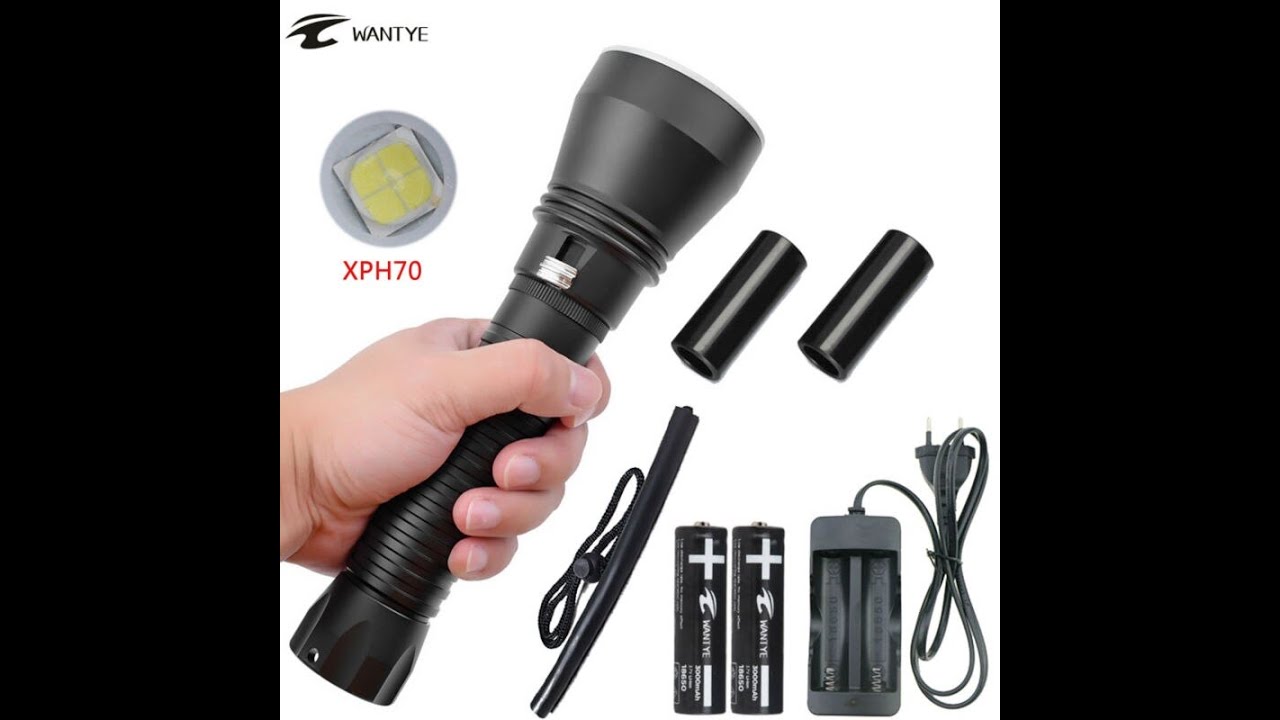 XHP70 Фонарь для дайвинга. Как разобрать, что внутри, и как светит под водой.