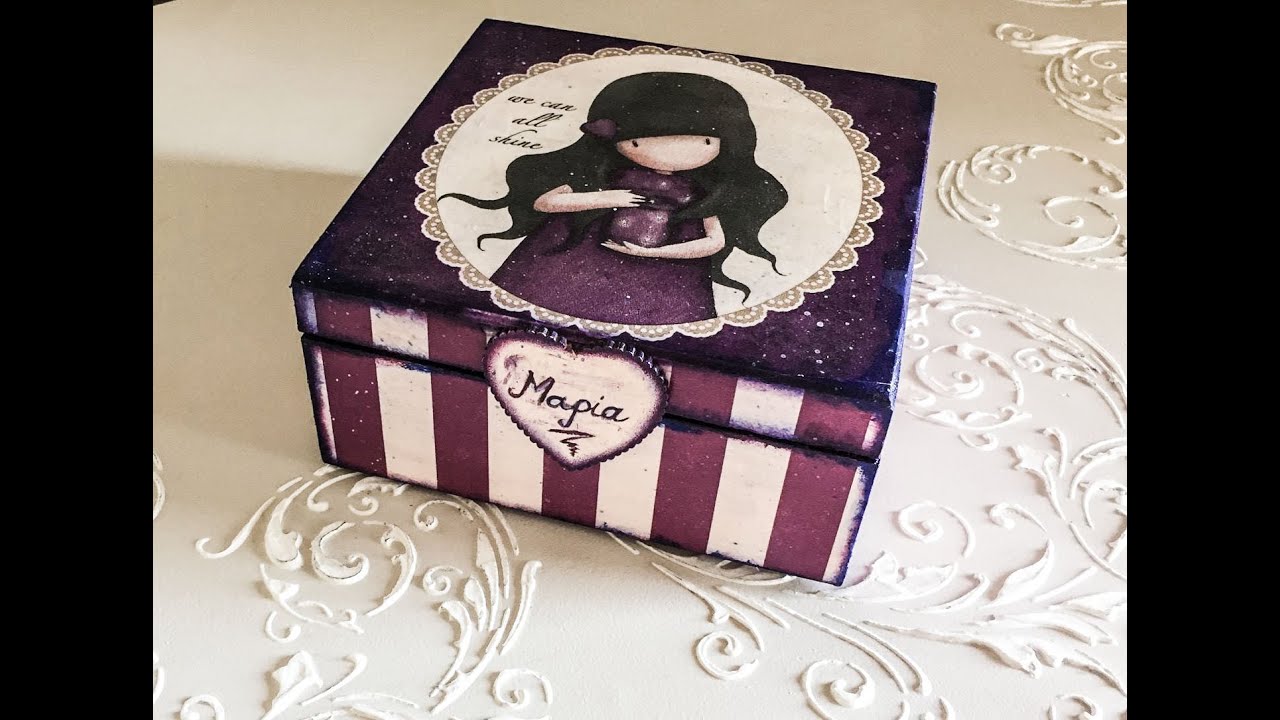 Decoupage Napkin With Hobby Glue - &Nu;&tau;&epsilon;&kappa;&omicron;&upsilon;&pi;ά&zeta; &mu;&epsilon; &Kappa;ό&lambda;&lambda;&alpha; &Chi;&epsilon;&iota;&rho;&omicron;&tau;&epsilon;&chi;&nu;ί&alpha;&sigmaf; - Diy  Craft by Debi