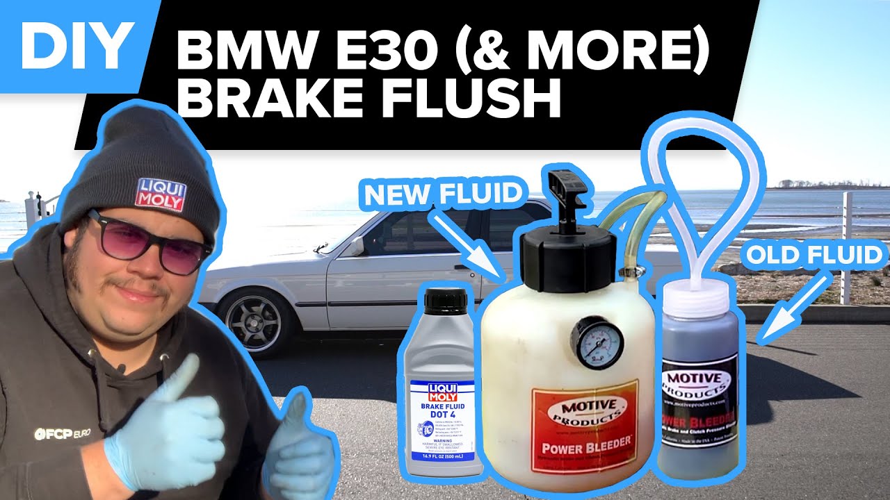 BMW E30 Brake Flush DIY - One Person Brake Fluid Flush And Replacement (BMW 325i, 318i, & More)